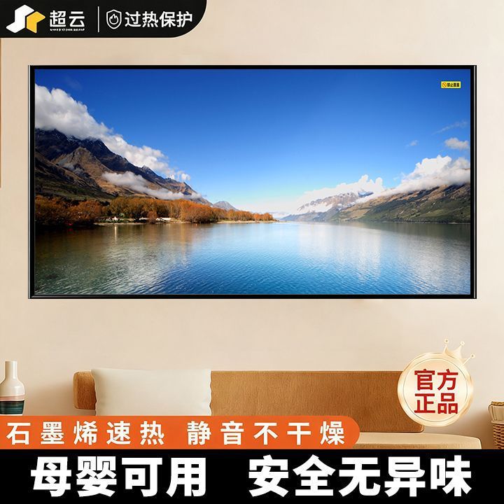 石墨烯取暖器碳晶墙暖壁画式电暖气片节能省电电热板画壁挂画家用