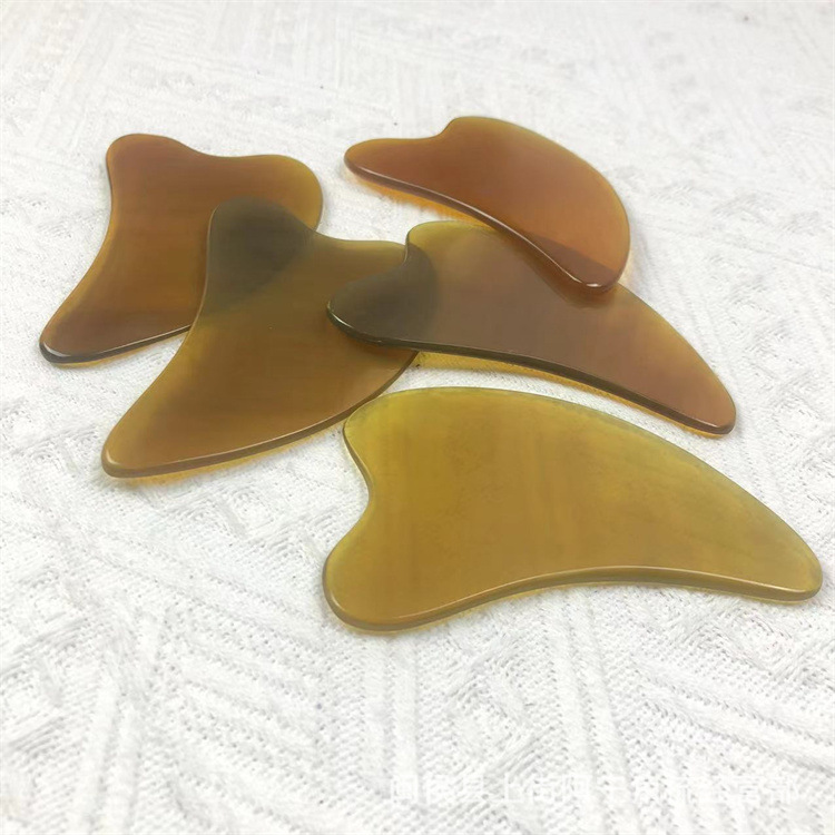 Horn Gua Sha Board Dolphin Shape Face Massage Tool Natural Buffalo Horn Scraping Plate Multiple Thickness Options quality and texture