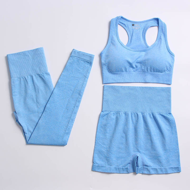 Obleka za jogo z dolgimi rokavi, brezšivna oprijeta pikčasta športna oblačila Ženska visokoelastična tekaška obleka za fitnes_voghion.com