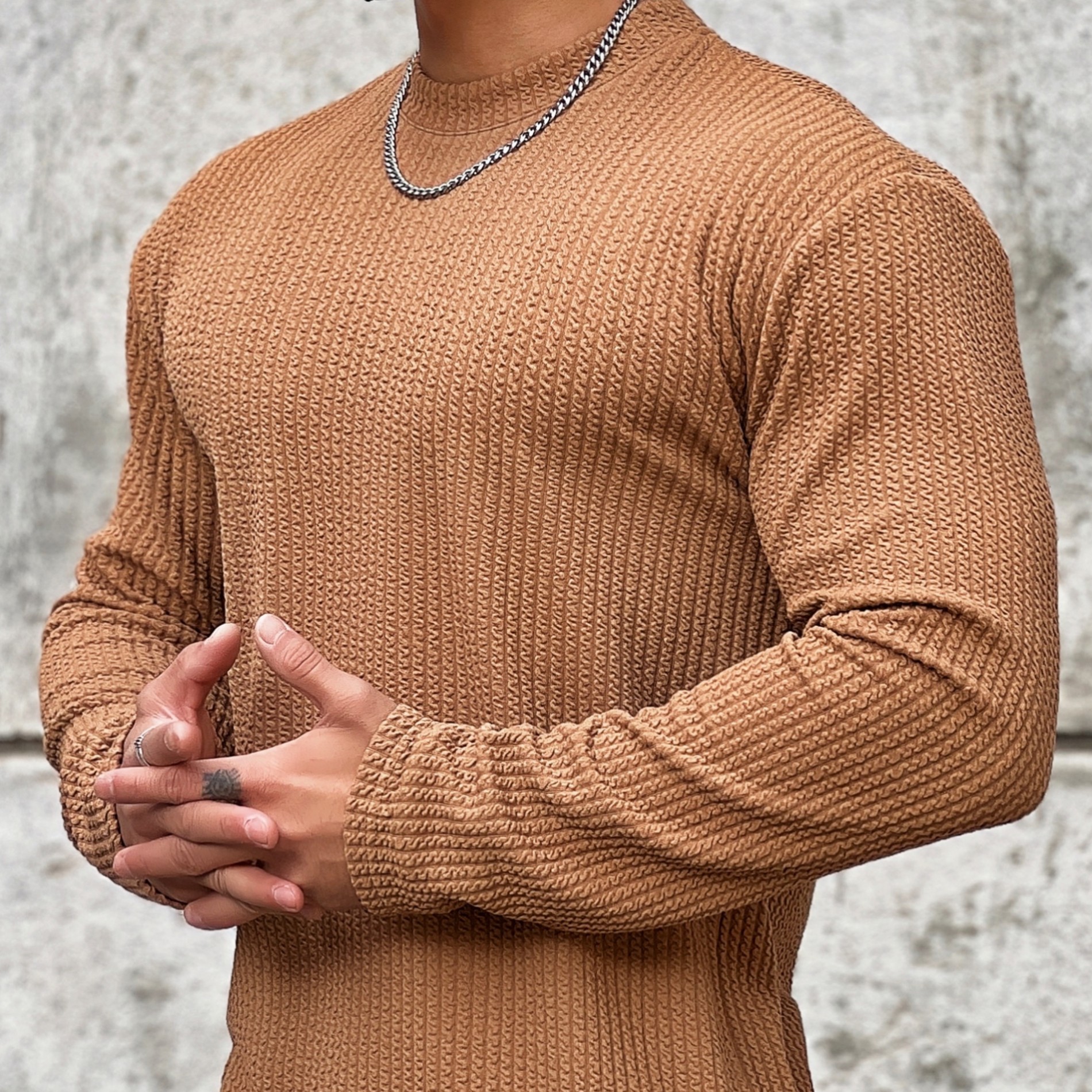 Men's Long Sleeve Workout Shirt Casual Gym Tee American Style Loose Fit Breathable Athletic Top for Basketball Running And Training_viptrois.com