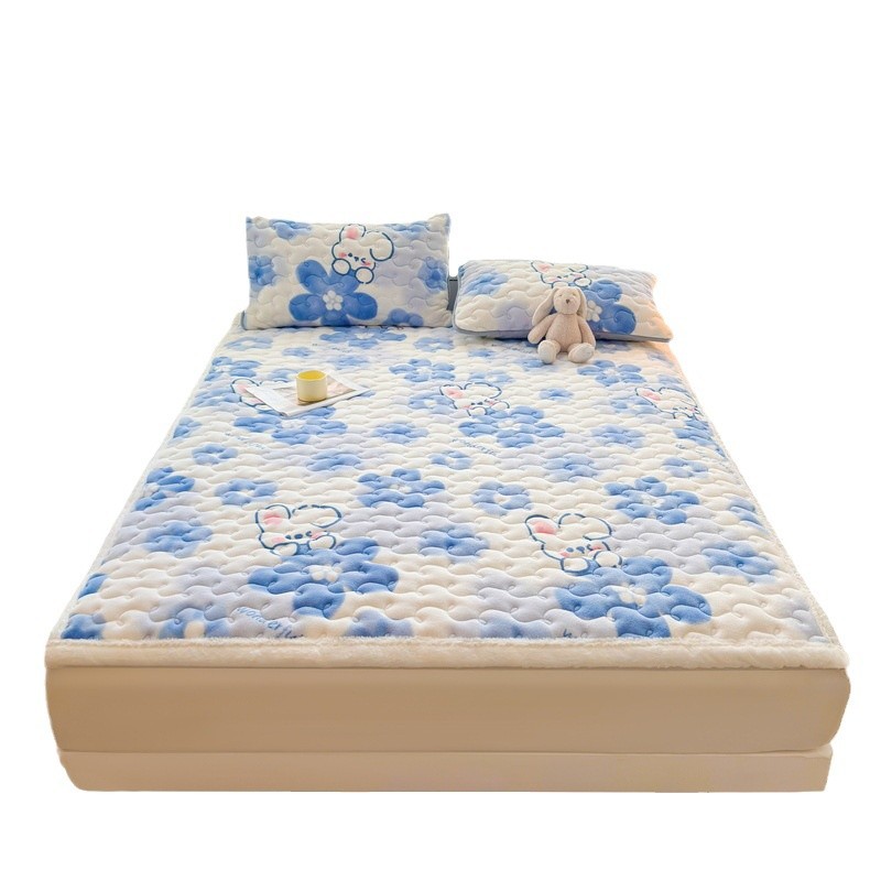 Nuevo colchón de leche grueso colchón de cama caliente colchón de franela antiestático colchón de cama caliente rápido