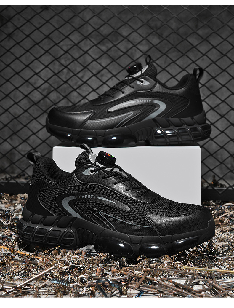 Men Special Work Shoes Men's Anti-Smash Anti-Puncture Steel Toe Lightweight Non-Slip Wear-Resistant Safety Work For Construction Site Fl Yknit_vogvips.com