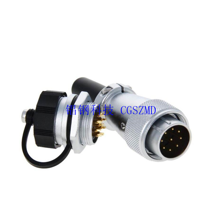WS WF20/24-6TI 12о Series Front-nut-mount receptacle