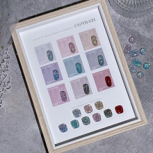 跨境新款爆闪钻石碎钻胶七彩反光蹦迪甲璀璨超闪光疗胶工厂批发