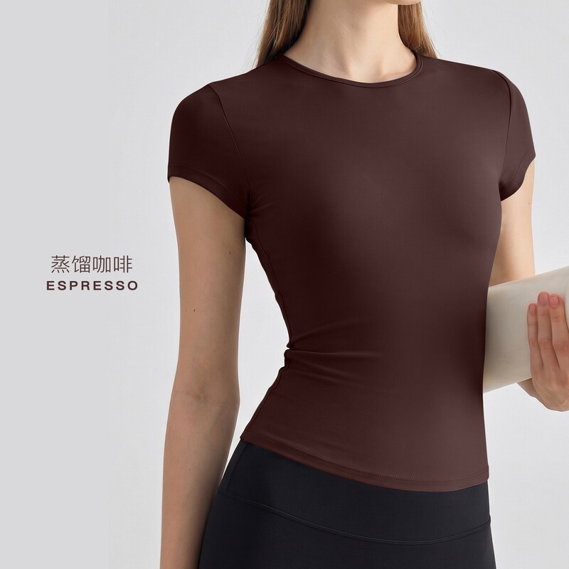 lulu women's quick-drying short-sleeve athletic t-shirt, thin and slim-fit, suitable for running, Pilates, fitness, and yoga lulu women's quick-drying short-sleeve athletic t-shirt, thin and slim-fit, suitable for running, Pilates, fitness, and yoga