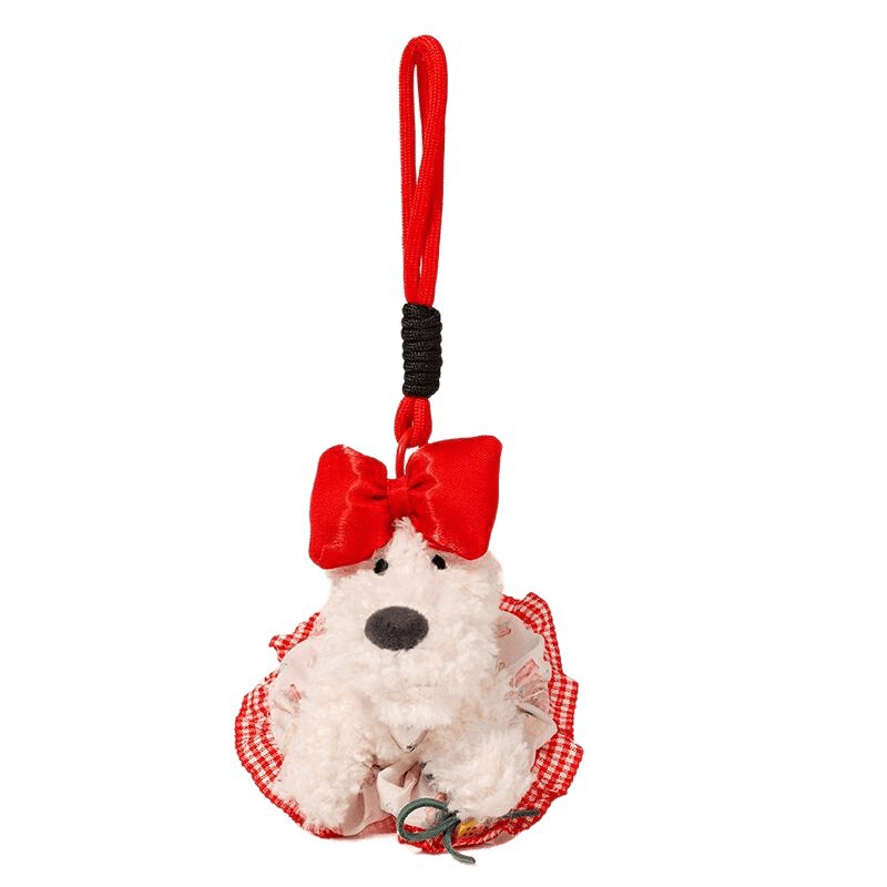 ウエストハイランド子犬ペンダントぬいぐるみキーホルダー女の子ヘッドバンドぬいぐるみギフト屋台卸売|undefined