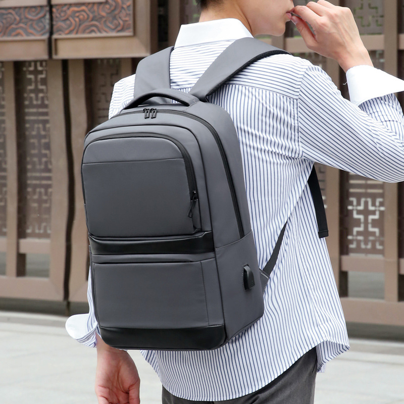 New Business Computer Backpack for Men with Large Capacity and Multifunctional Commuting Backpack Lightweight and Load Reducing Backpack Computer Bag_voghion.com