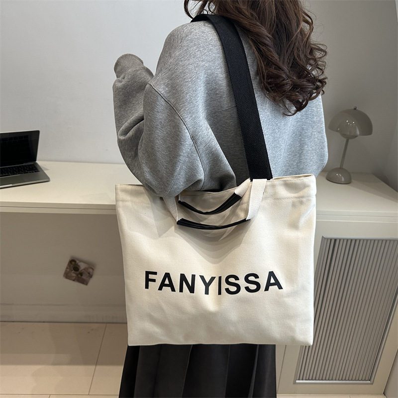 Bolsa de lona retro 2024 invierno nuevo ocio viaje de gran capacidad bolsa de damas bolsa de mano personalizada