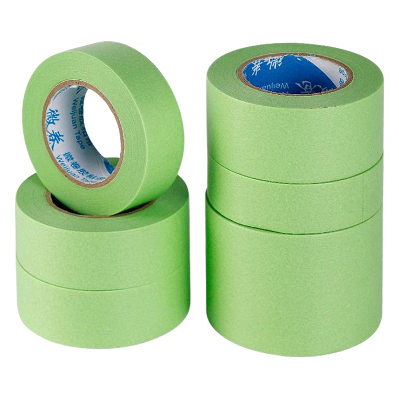 Débil adhesivo y cinta de papel pintura de arte pintura de látex barro de diatomeas especial papel de enmascaramiento adhesivo bajo Industria de separación de colores y papel