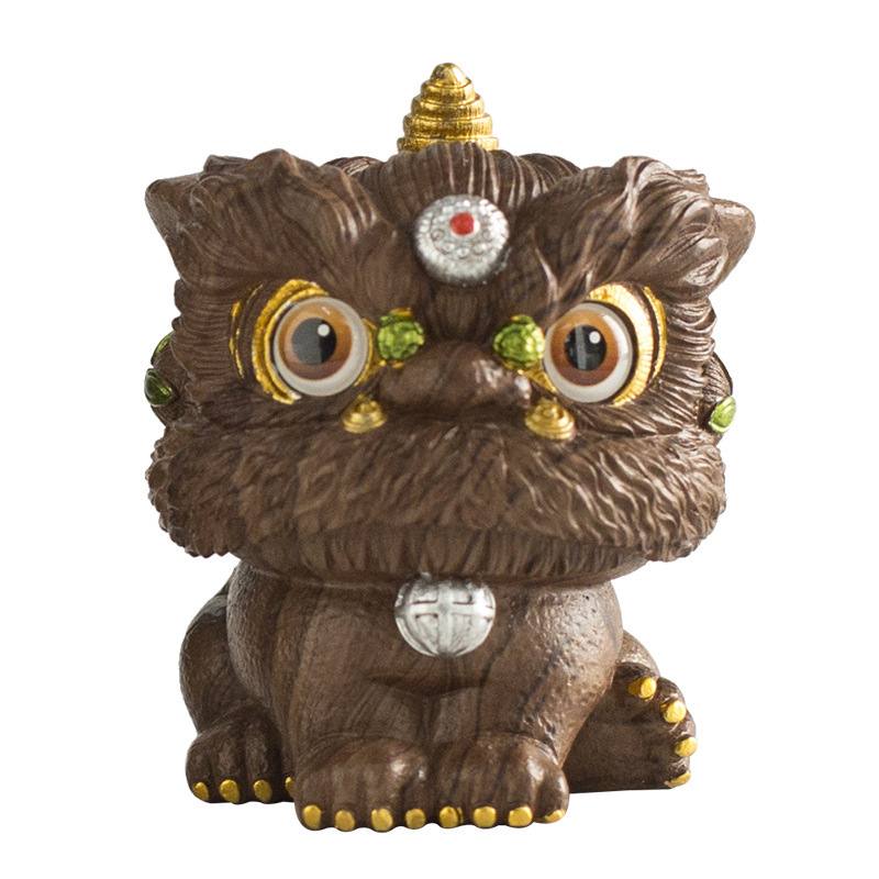Guochao 佛山獅子舞クリエイティブ装飾品ハイエンドニッチデスクトップティーテーブル装飾工芸品誕生日ギフト|undefined