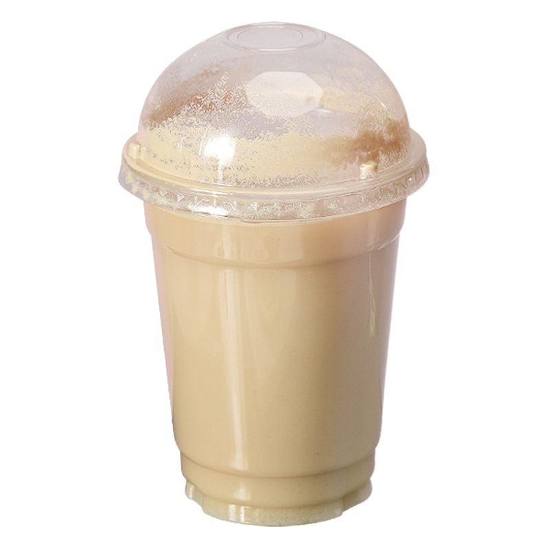 89 calibre embalaje transparente luz taza leche té para llevar sellado taza de fondo plano ampolla desechable bebida fría taza fábrica en stock