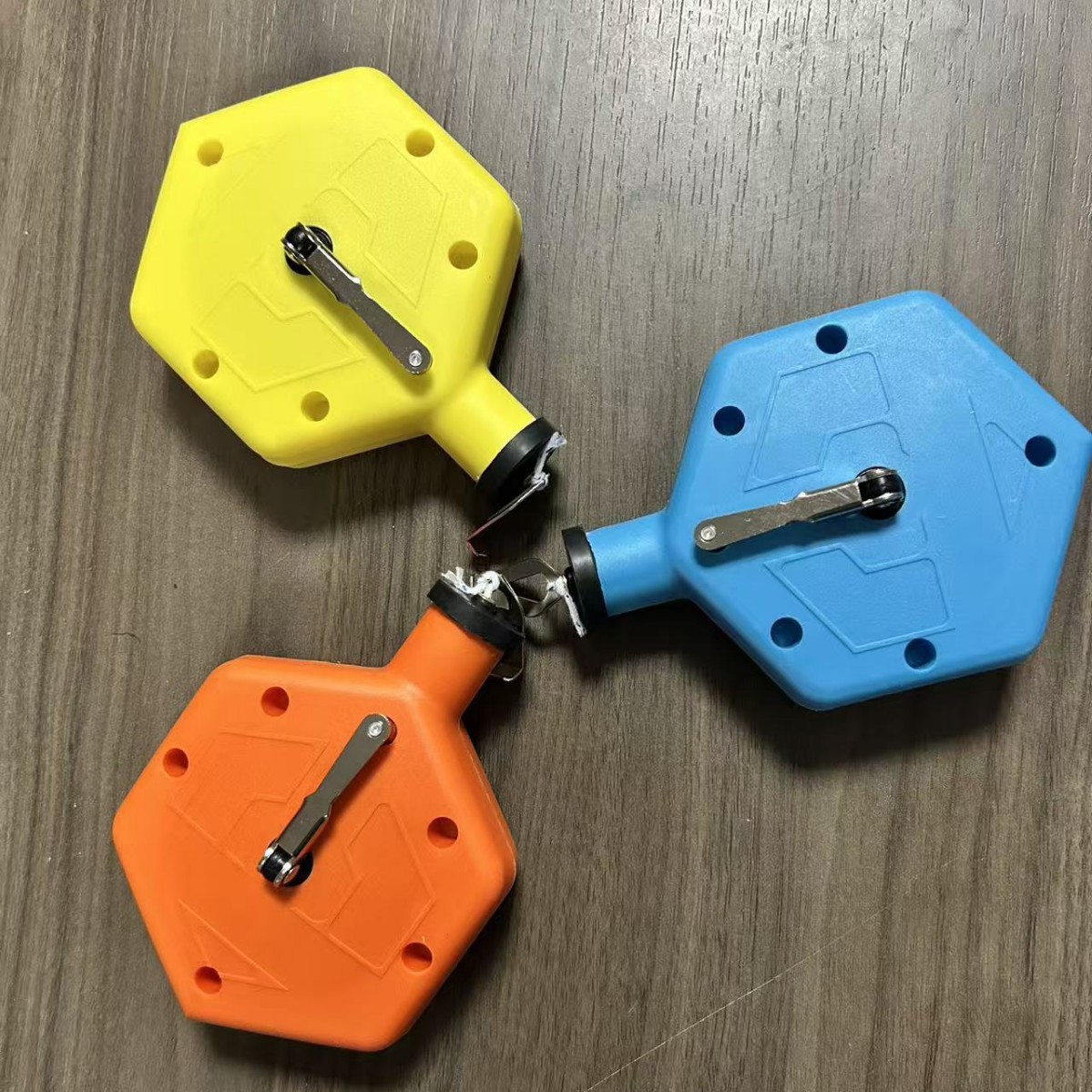 亚马逊CHALK LINE 30M 六边形划线器 粉盒水平三件套墨斗木工工具