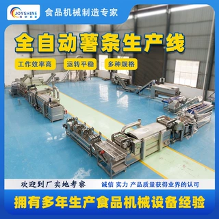 全自动薯条生产线定制 CE认证清洗油炸包装全链条速冻薯条线