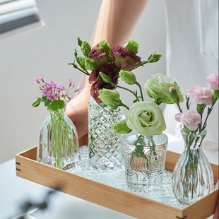 Vase wholesale free shipping three-piece set Madrid floating small vase flowers dried flower arrangement hydroponic living room small ornaments