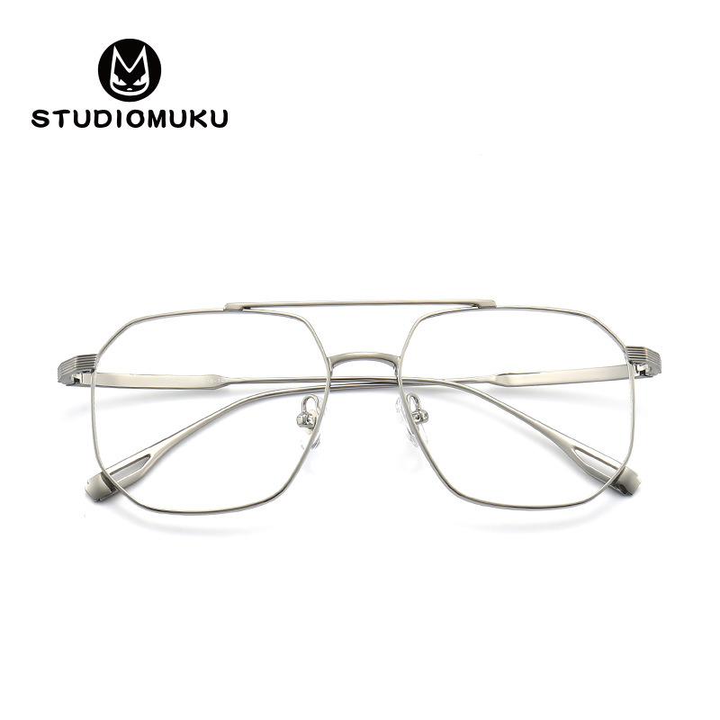 Monturas de gafas retro de diseño original de STUDIOMUKU, exquisitas y cómodas monturas cuadradas para hombre.