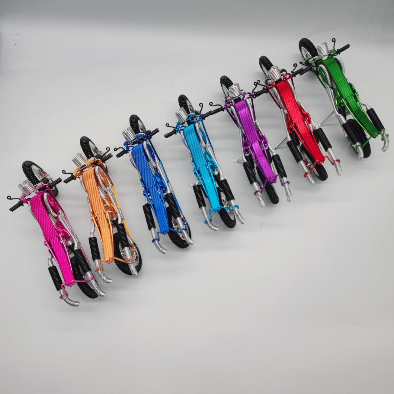 Brilliant Temple Fair Motorcycle Handmade Creative Woven Simulation Children's Toy Metal Wire - First-hand Source for Stalls