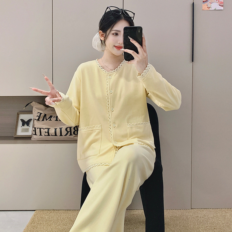 Pajamas for Women, Autumn and Winter New Style, Silk, Australian Cashmere, Thickeneded, Warm, Cute, Suitable for Girls to Go Out and Wear at Home