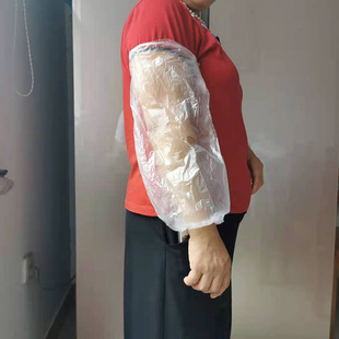 Transparent sleeve disposable PE oversleeve home cleaning hotel kitchen dining barbecue plastic oversleeve factory supply
