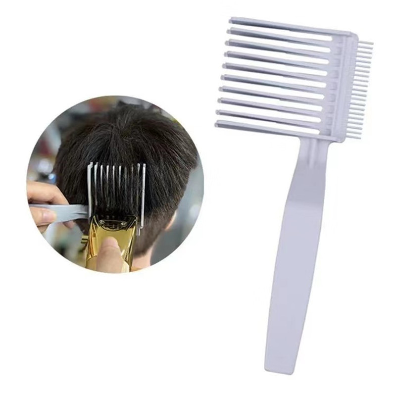 Combs Barber Fade men's hair gradient oil head caliper long handle push shear comb_voghion.com