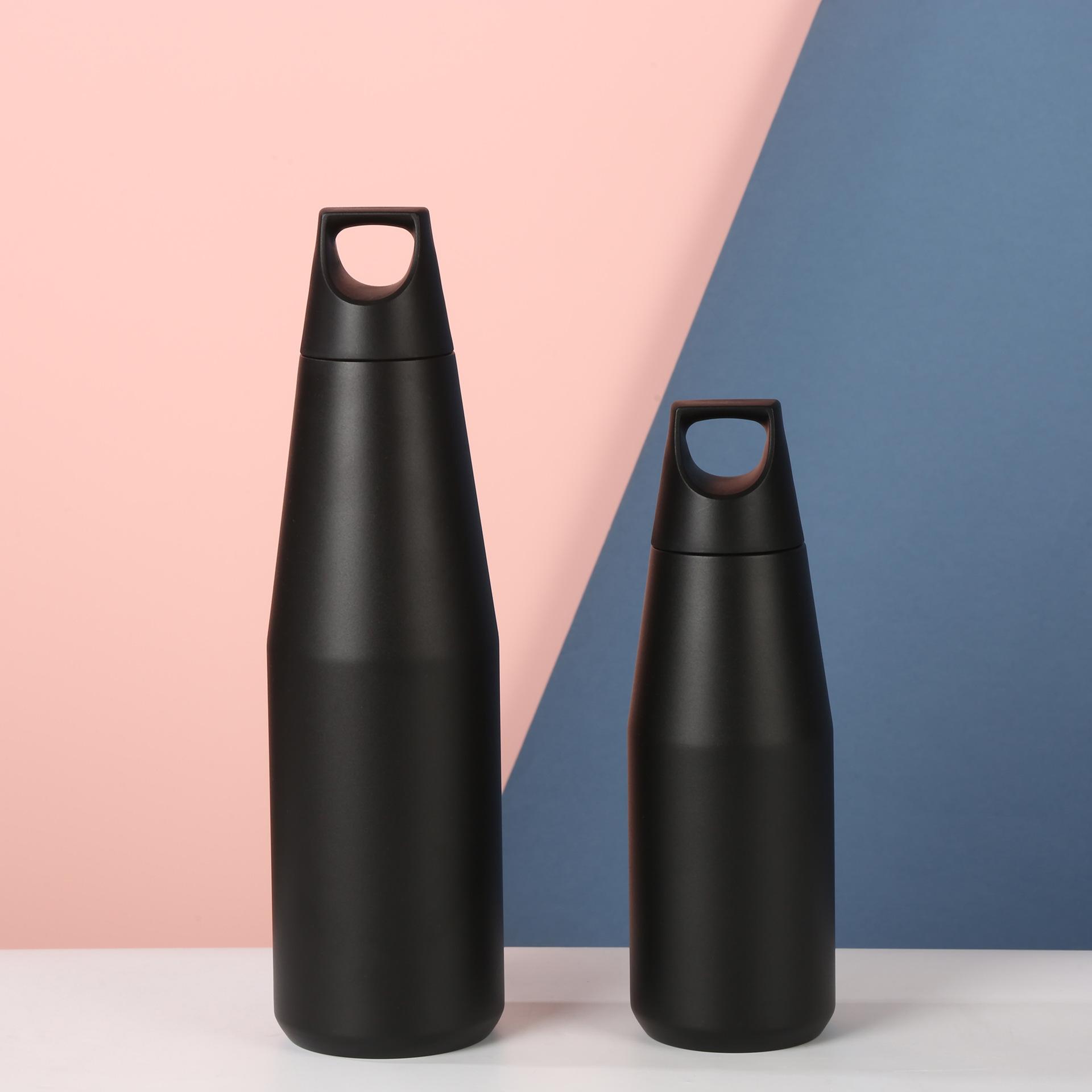 Transfronterizos estadounidenses de boca pequeña botella cónica taza de agua de acero inoxidable de gran capacidad taza portátil al aire libre al por mayor