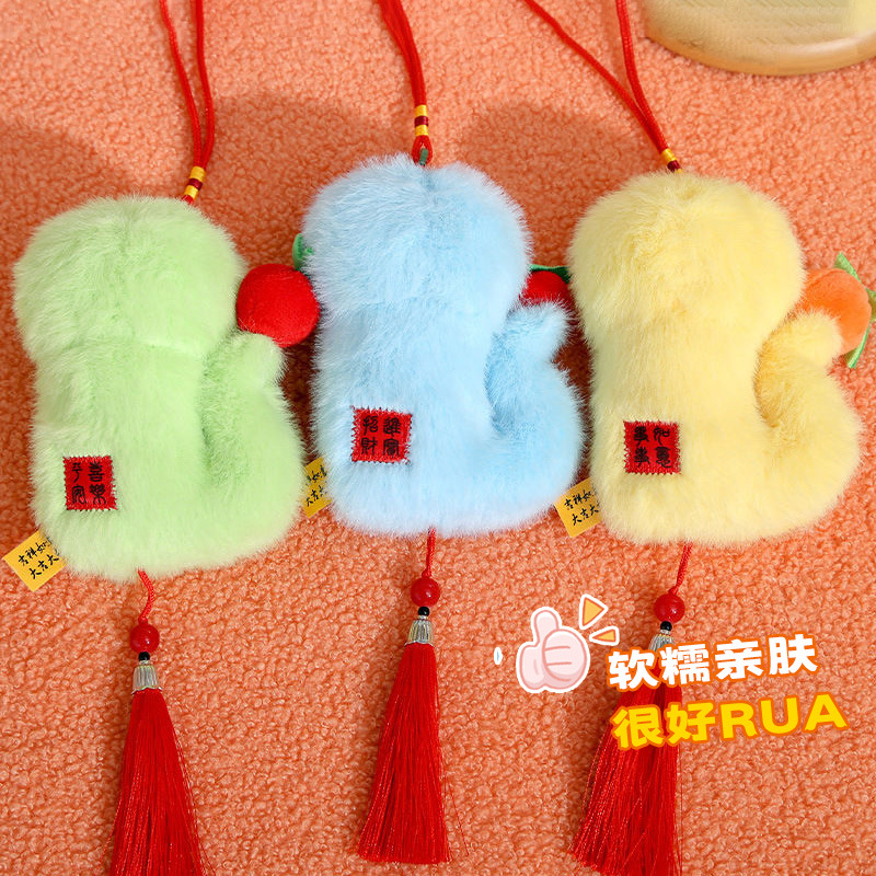 Mascota Colgante de serpiente pequeña Muñeca de serpiente del zodíaco Colgante de bolsa de serpiente de ojos grandes Regalo de año nuevo Regalo de evento de la empresa