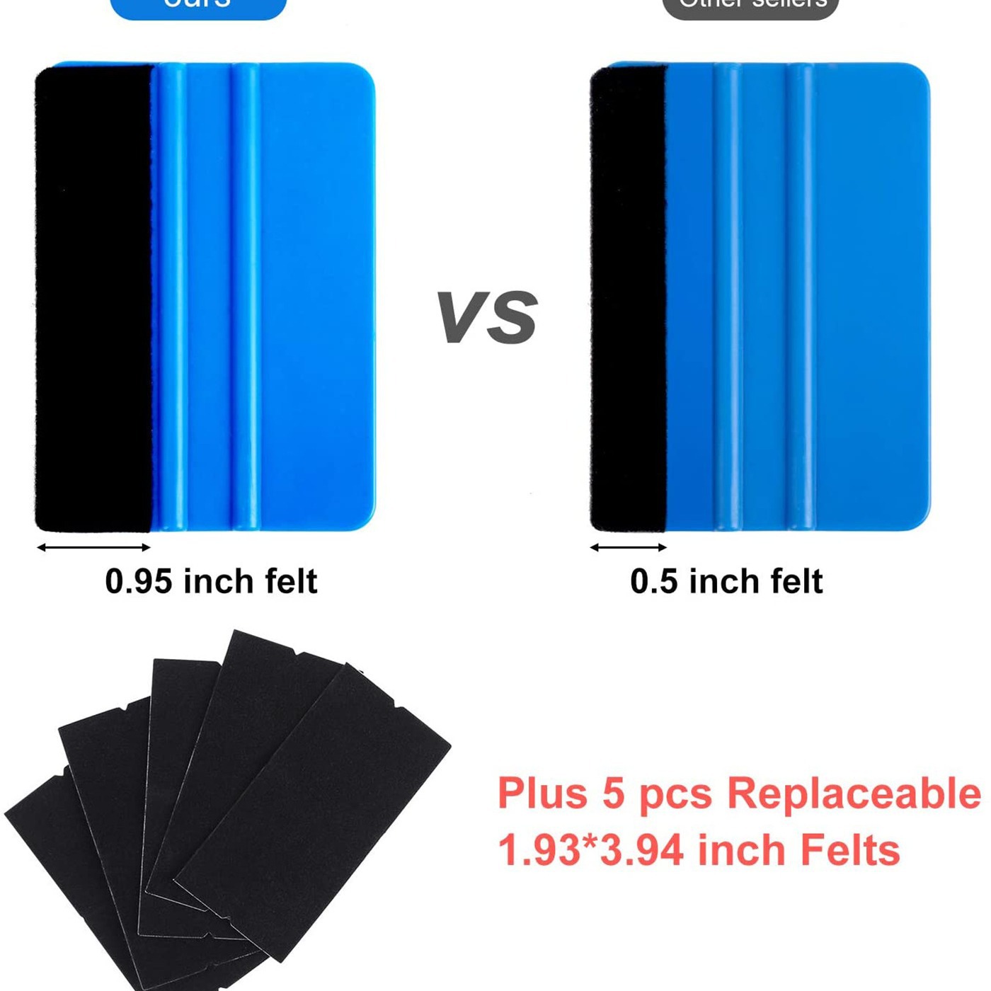 Kit de herramientas de película de coche de 13 piezas, kit de herramientas de raspador de embalaje kit de herramientas de suavizado de papel tapiz