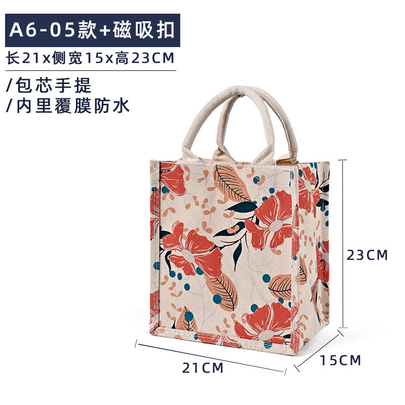 A6 - 05 + hebilla de succión magnética; tamaño; lona