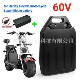 A哈雷60V防水锂电池18650 20Ah用于两轮Citycoco电动滑板车自行车