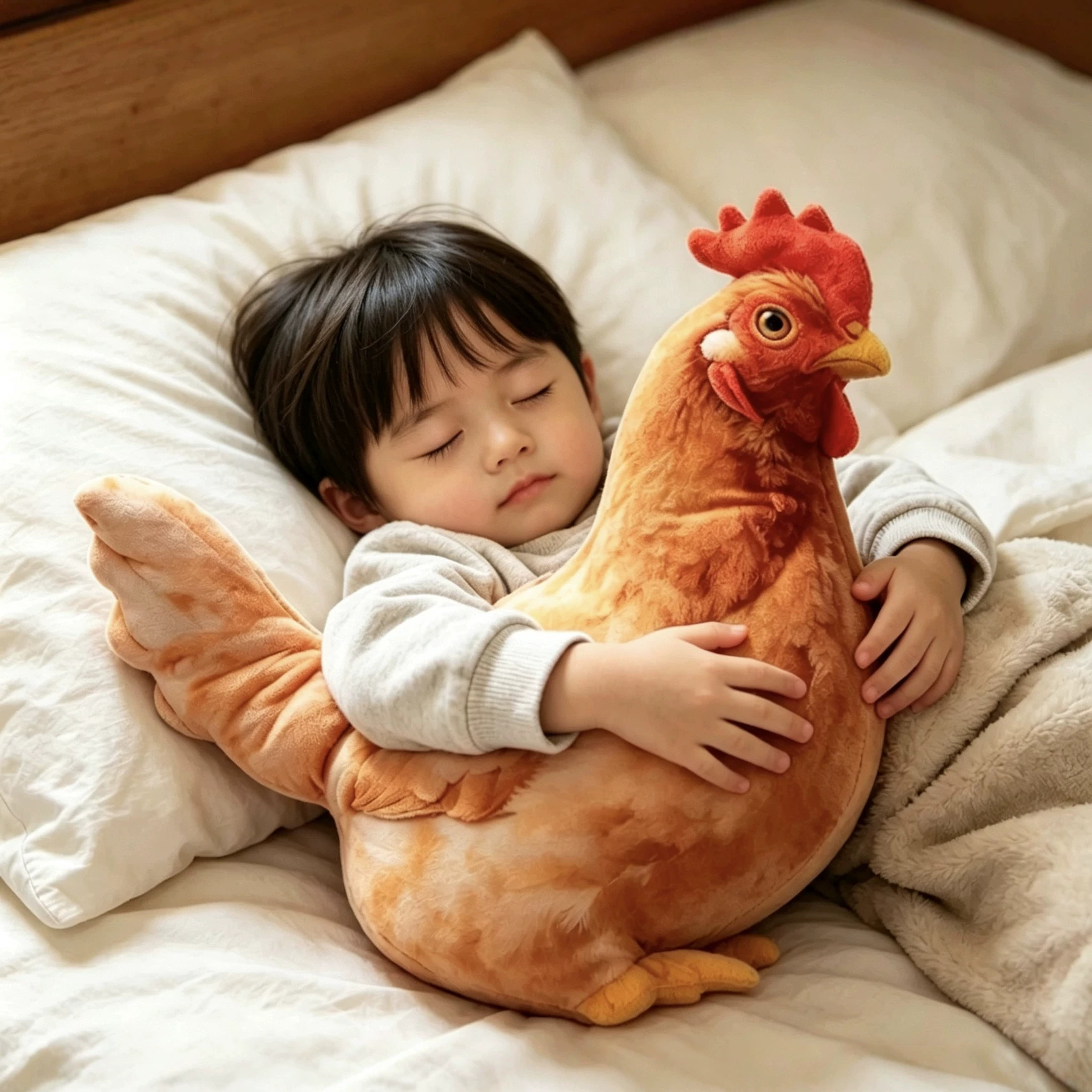 Cross-border bestseller: realistic chicken plush toy, pillow, decoration, 3D lifelike chick toy, doll, pendant, direct from the manufacturer