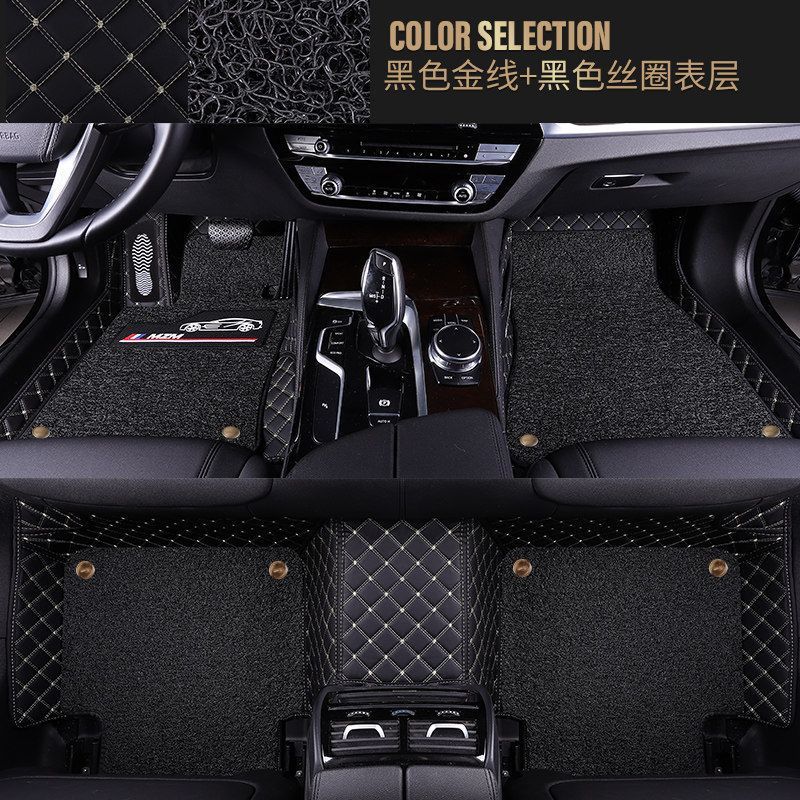 新bmwミニミニクーパーONE 5ドア版の自動車を適用して、二重のシルクの車の足のマットを囲みます。|undefined