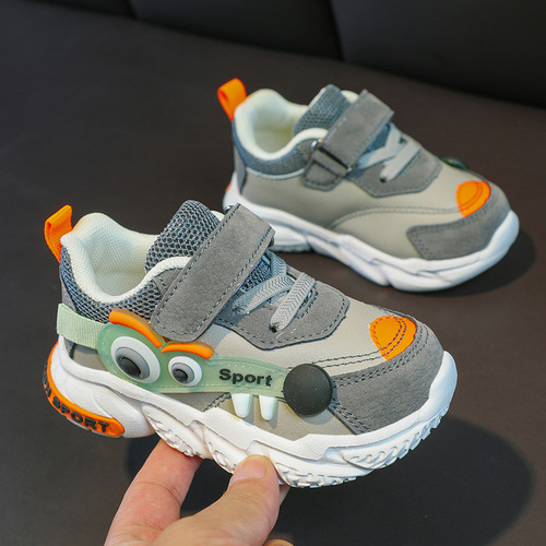 Anti-slip soft sole light functional shoes for small and medium-sized children New toddler shoes Baby shoes Autumn children wholesale for girls