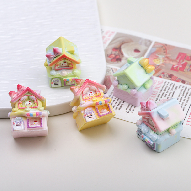 漫画 diy 樹脂アクセサリージュエリー二層ハウスクリーム接着剤ヘアピン携帯電話ケース靴バックルキーホルダーペンダント|undefined