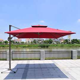 户外遮阳伞大型太阳伞露台花园阳台伞摆摊罗马伞室外伞四方庭院伞