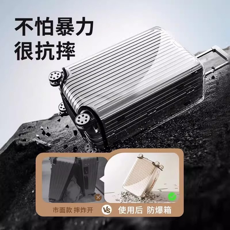 加厚拉杆箱保护套免拆透明行李箱旅行箱防尘套24/26/28寸防水耐磨|undefined