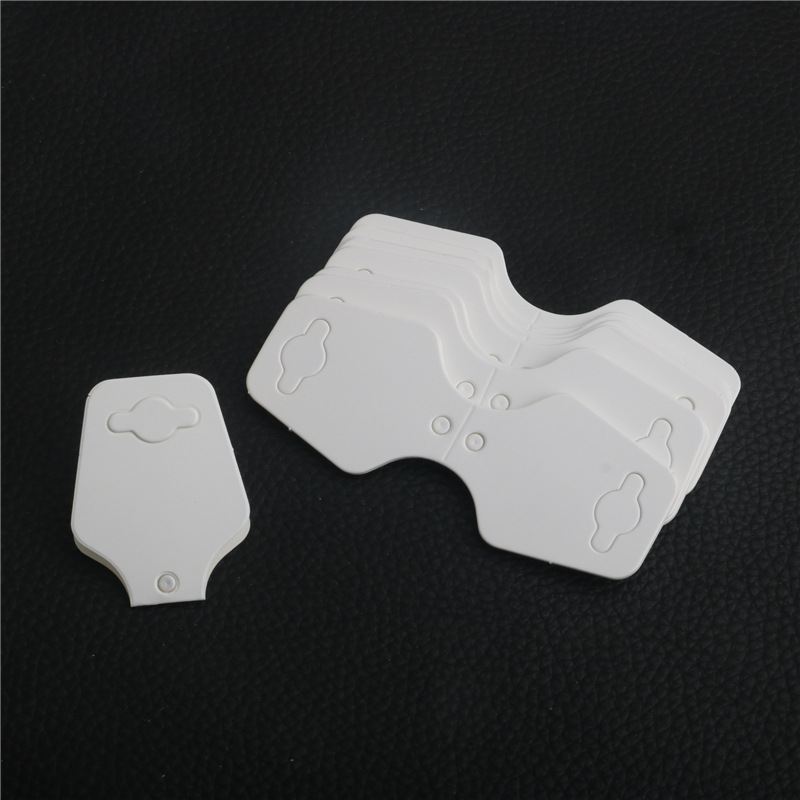 Bolsa de embalaje de tarjetas de joyería de papel elevadora de papel blanco plegable collar de pulsera bolsa de artículos de tira larga