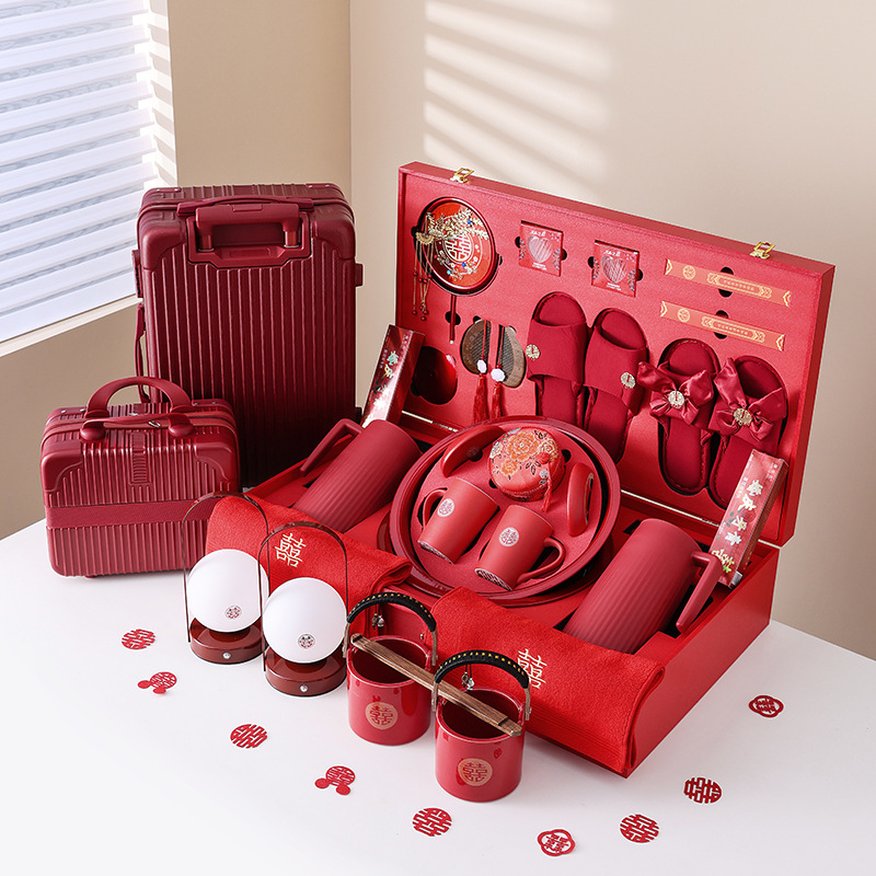 Complete Collection of Wedding Supplies, Dowry Set, Wedding Dowry Items for the Bride, Full Set of High-End Bridal Dowry, Wedding Preparation