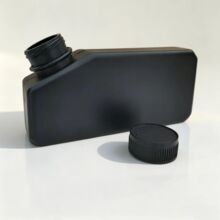 500ml斜口UV打印机墨水瓶写真机墨水分装塑料瓶避光油墨耗材塑料