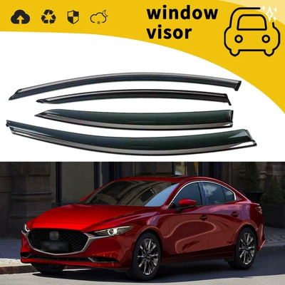 shield window rain eyebrow modification — Rain shield - 20-onkselastainless-steel-bright-strip-head-buckle-adhesive-4