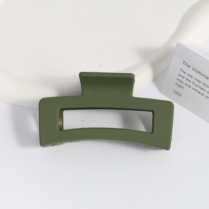 Amazon Venta caliente Frosted clip grande geométrica trasera horquilla elegante temperamento tiburón clip de alto grado tocado