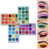 INS net red 60 -color 4 -layer eye shadow plate pearly matte damp pink color makeup disk Cross -border explosion source