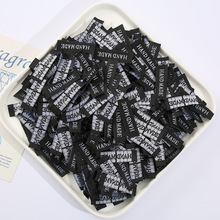 服装织唛制作高质量领标批发服饰辅料水洗唛可订 做箱包商标布标
