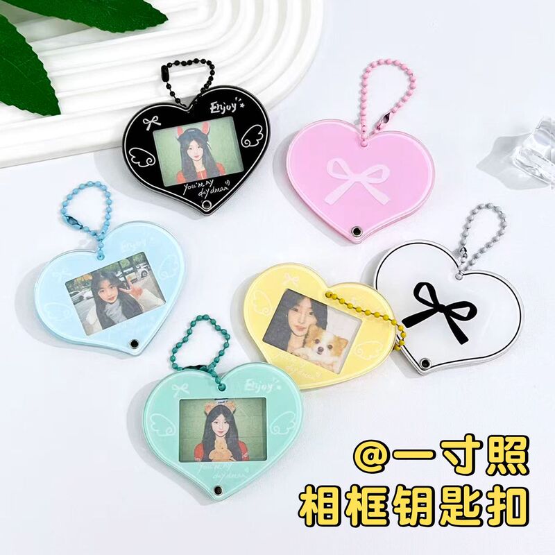Acrylic 1.0inch Photo Frame Keychain for Men and Women, Photo Card Storage, Bag Display Small Pendant, in Stock, Ins Style Acrylic 1.0inch Photo Frame Keychain for Men and Women, Photo Card Storage, Bag Display Small Pendant, in Stock, Ins Style