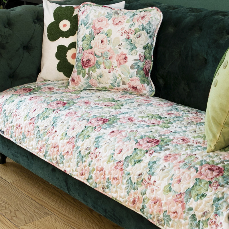Yuduo Alice's Garden Cotton Non-slip Sofa Cushion All Seasons Universal Sofa Towel Back Towel Cotton Cushion