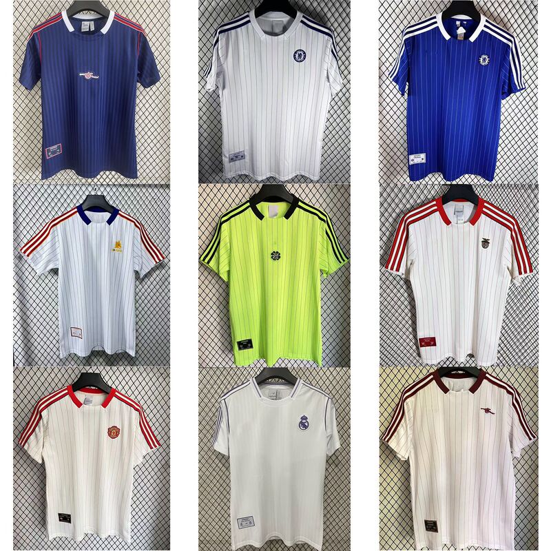 Fan Football Jerseys Classic Retro Casual Wear Arsenal Boca America Roma River Plate Embroidered Football Jerseys Fan Football Jerseys Classic Retro Casual Wear Arsenal Boca America Roma River Plate Embroidered Football Jerseys