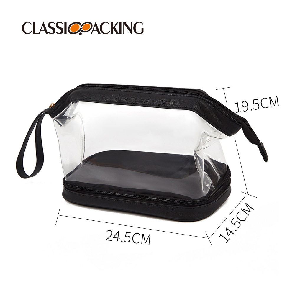 Fábrica al por mayor de PVC impermeable bolsa de cosméticos portátil de viaje multifuncional bolsa de almacenamiento portátil bolsa de lavado