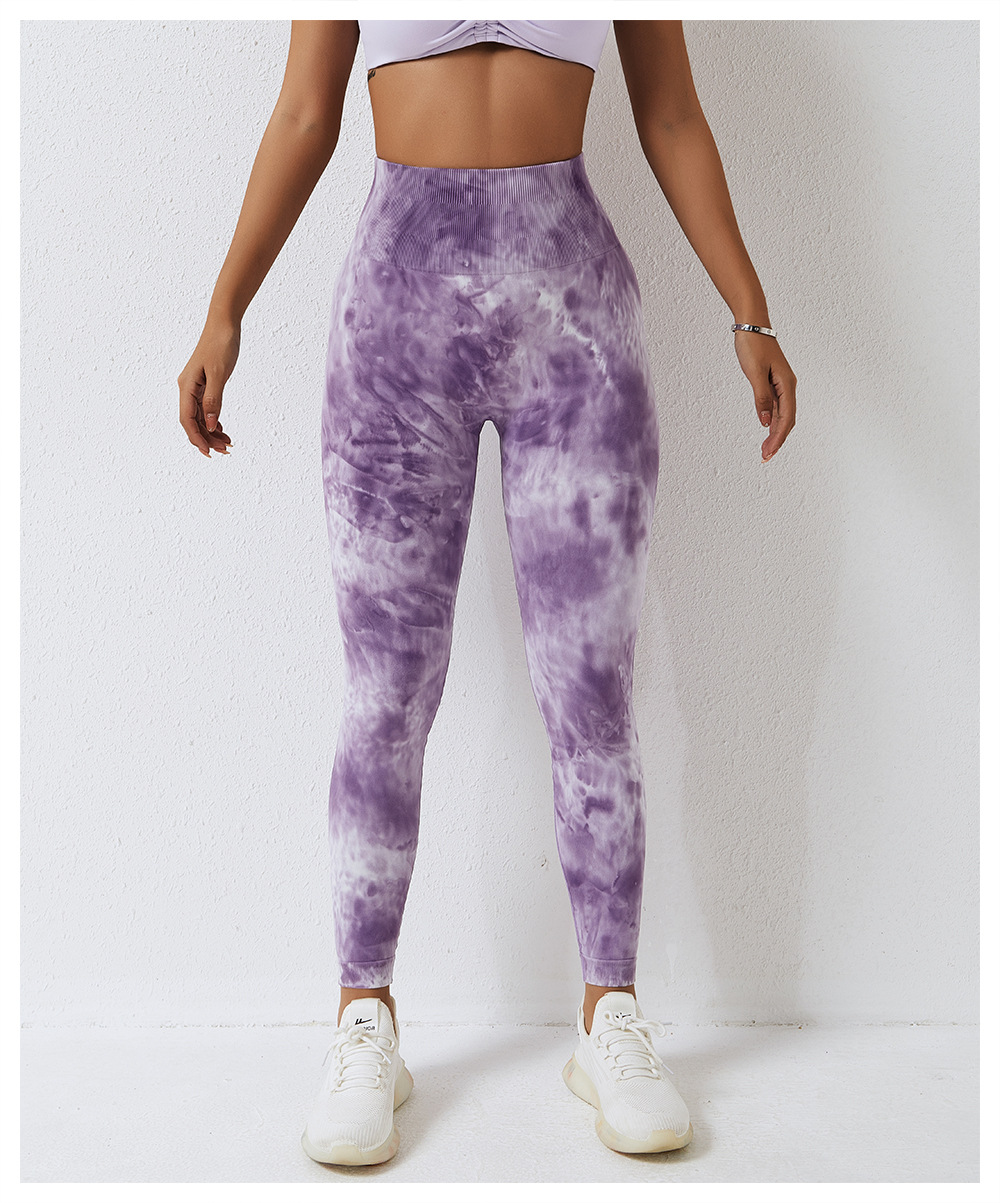 Simple Style Tie Dye Nylon Spandex Active Bottoms Leggings display picture 22