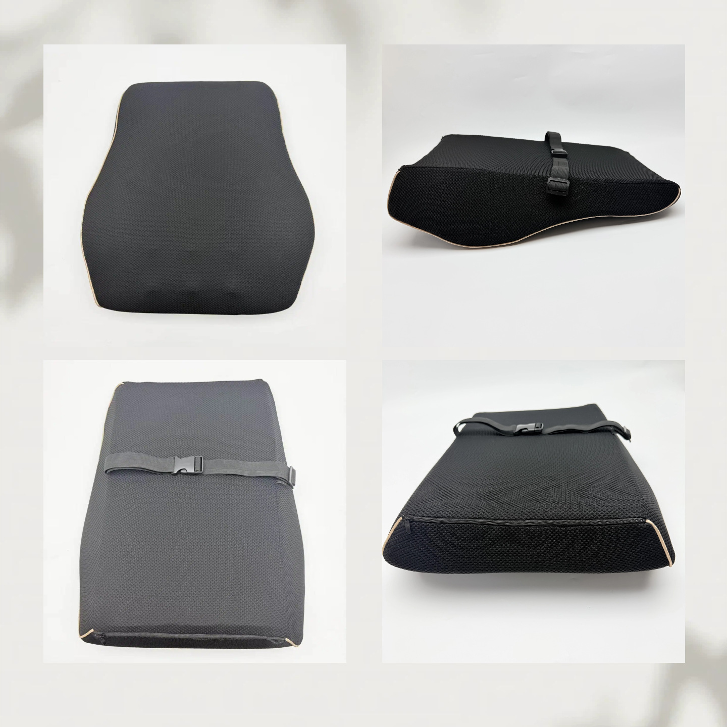 Car Lumbar Support Car Seat Back Cushion Memory Foam Lumbar Support Lumbar Cushion Pillow Four-Season Sponge Lumbar Pillow