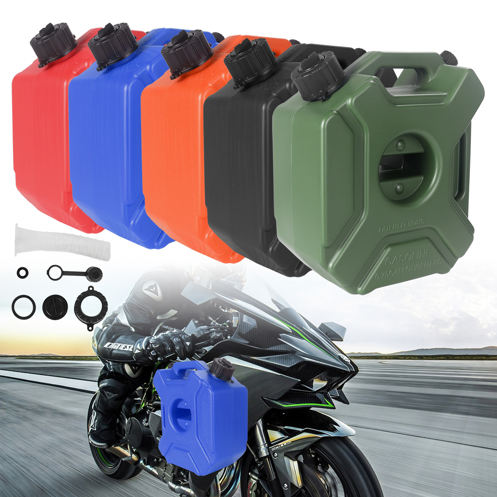 Oil Drum, Gasoline Drum, Off-Road Vehicle Spare Oil Drum, Car and Motorcycle Anti-Static Portable Emergency Oil Can