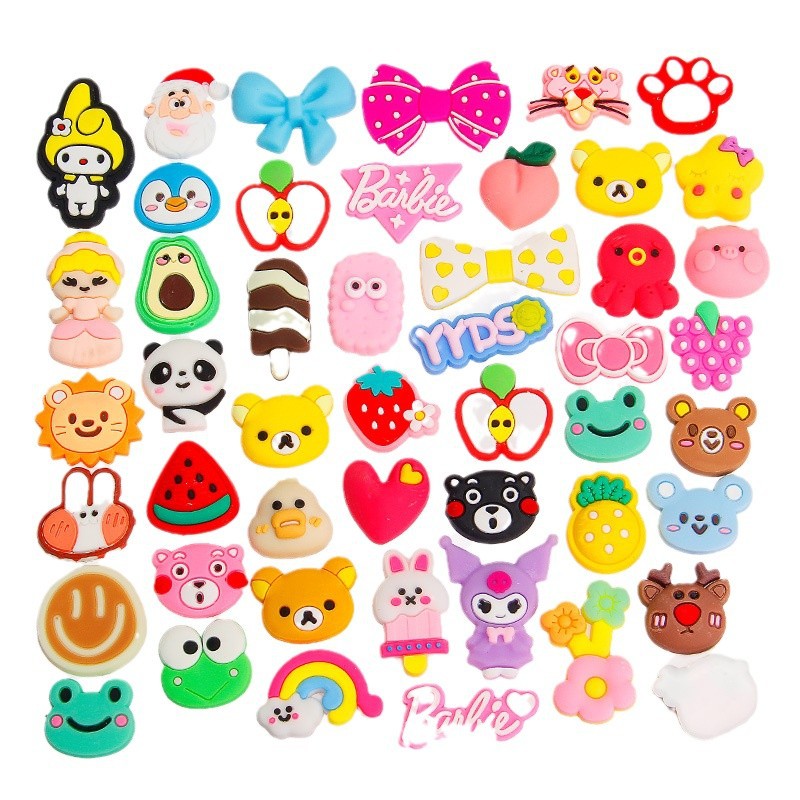 Cartoon accessory PVC, accessories, phone case, cream hairgrip, decorations, DIY 5