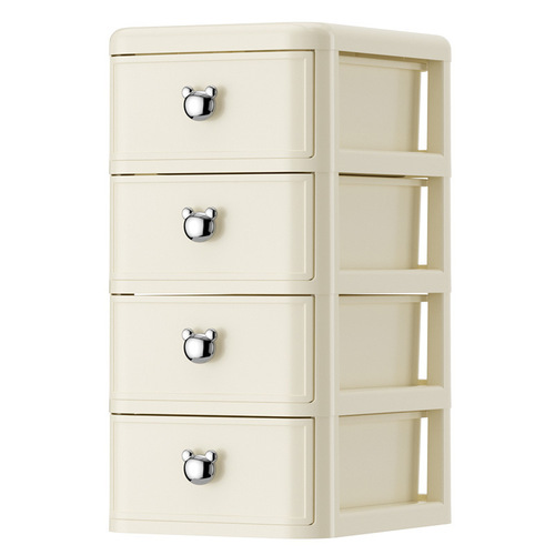 Desktop storage box Drawer transparent dressing table Cosmetic storage box Plastic multi-layer stationery finishing shelf